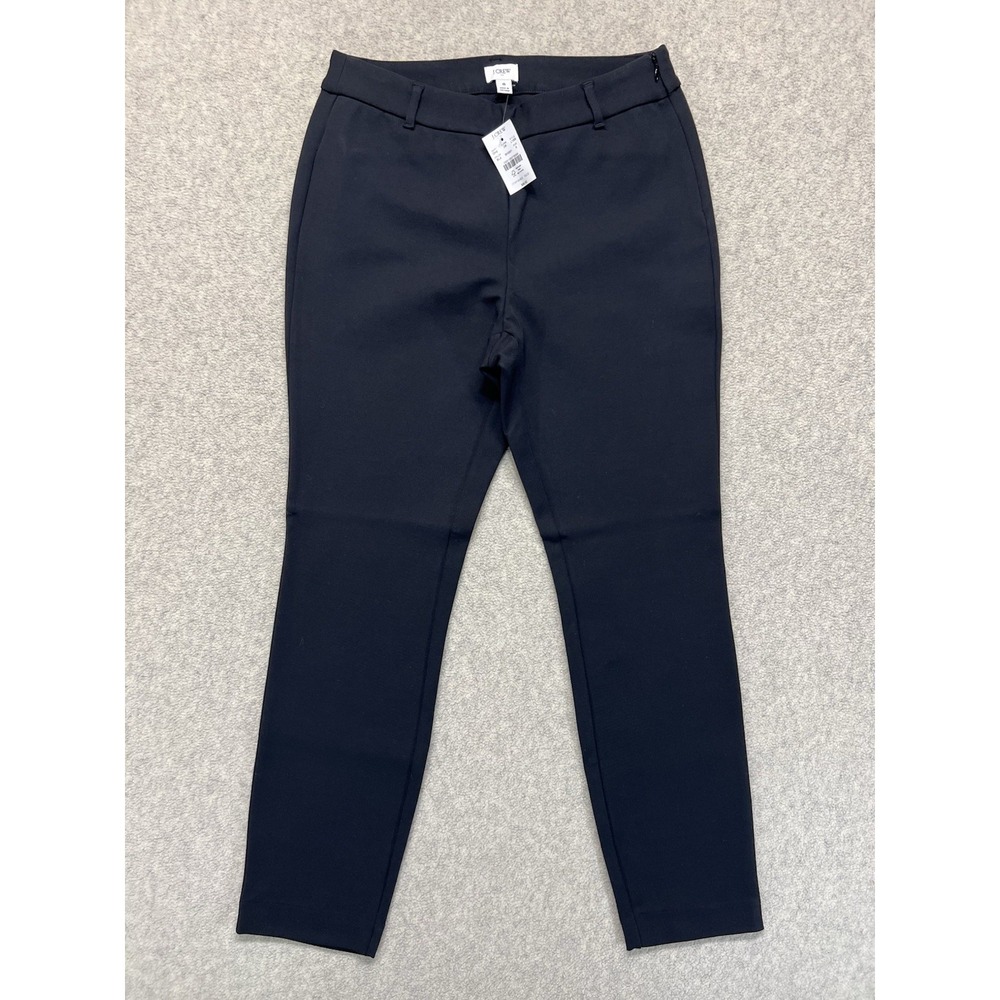 J Crew Womens Black Dress Pants Size 8 Slim Straight‎ Career Work Trousers NWT